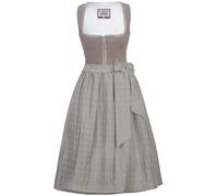 Marjo Dirndl Marilena 70cm Länge Puder rosa | Midi-Dirndl mit Reißverschluss | Damen (DE/NL/SE/PL, Numerisch, 36, Regular, Regular, Khaki 70cm Länge)