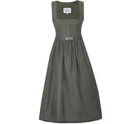 Marjo Dirndl Medlingen 75cm Länge Oliv | Mididirndl mit Knöpfen | grün Jacquard (DE/NL/SE/PL, Numerisch, 46, Regular, Regular, Oliv)