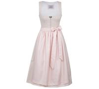 Marjo Dirndl Neuried 70cm Länge Gletscher | Schlichtes Mididirndl für Damen (DE/NL/SE/PL, Numerisch, 44, Regular, Regular, Peach)