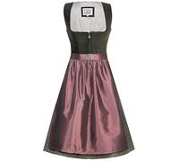 Marjo Dirndl Nicoletta 65cm Länge grün | Stylisches Samt-Dirndl | Damen Gr 32