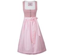 Marjo Dirndl Obing 70cm Länge | Cord-Dirndl Midi mit Knöpfen | Mididirndl Ton-in-Ton (DE/NL/SE/PL, Numerisch, 34, Regular, Regular, puderrosa)