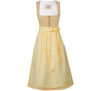 Marjo Dirndl Obing 70cm Länge | Cord-Dirndl Midi mit Knöpfen | Mididirndl Ton-in-Ton (DE/NL/SE/PL, Numerisch, 32, Regular, Regular, Zitrone)