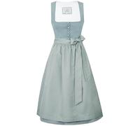 Marjo Dirndl Obing 70cm Länge | Cord-Dirndl Midi mit Knöpfen | Mididirndl Ton-in-Ton (DE/NL/SE/PL, Numerisch, 42, Regular, Regular, Gletscher)