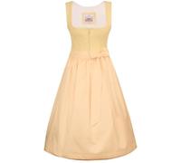 Marjo Dirndl Zenting 70m Länge | Mididirndl Tweed Strukturstoff | Damen (DE/NL/SE/PL, Numerisch, 44, Regular, Regular, Zitrone)