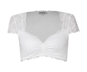 MarJo Dirndlbluse Adelsdorf Kurzarm | Offwhite (DE/NL/SE/PL, Numerisch, 38, Regular, Regular, Offwhite)