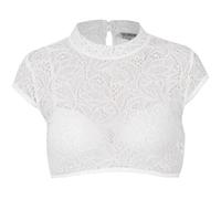 MarJo Dirndlbluse Eberfing Kurzarm | Offwhite (DE/NL/SE/PL, Numerisch, 32, Regular, Regular, Offwhite)