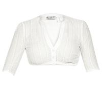 MarJo Dirndlbluse Emma Linda Creme V-Ausschnitt (Creme, 36)