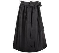 MarJo Dirndlschürze Otterfing 70cm Länge | Schlichte Schürze für Dirndl | Jacquard zum Binden (asphalt, XL)