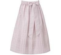 MarJo Dirndlschürze Warngau 65cm Länge | Schlichte Schürze für Dirndl | Jacquard zum Binden (puderrosa, XXL)