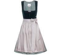MarJo Glorious Collection Marjo Dirndl Elisabeth 65cm Länge | Mididirndl Samt schlicht elegant | Damen Samtdirndl (DE/NL/SE/PL, Numerisch, 38, Regular, Regular, 65cm Länge jadegrün)