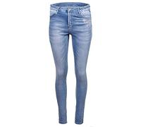 MarJo Graceful Trachtenjeans Rachel Lang blau | Jeans Mit Blümchen-Stickerei | Skinny Damen Gr 42