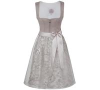 MarJo Trachten Damen Dirndl Schongau 921165 | Taupe - 65cm (36)