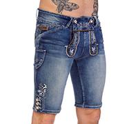 Marjo Trachten u. Dirndl Jeans Shorts Herren - GUSTL - blau