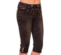 Marjo Trachten u. Dirndl Trachtenjeans Damen - Milla KB - Dunkelbraun