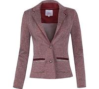 Marjo Trachtenjacke Margit | Blazer mit Hirsch Rückseite | Glitzer Strass Damen Trachtenblazer | Bordeaux Gr 36