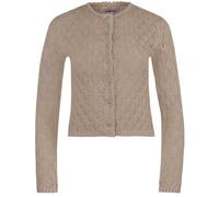 Marjo Trachtenjacke Waldstetten | Jacke zum Dirndl für Damen | Strickjacke Trachten Dirndljacke (DE/NL/SE/PL, Alphanumerisch, S, Regular, Regular, Taupe)