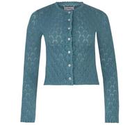 Marjo Trachtenjacke Waldstetten | Jacke zum Dirndl für Damen | Strickjacke Trachten Dirndljacke (DE/NL/SE/PL, Alphanumerisch, M, Regular, Regular, Petrol)