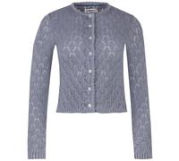 Marjo Trachtenjacke Waldstetten | Jacke zum Dirndl für Damen | Strickjacke Trachten Dirndljacke (DE/NL/SE/PL, Alphanumerisch, XL, Regular, Regular, stahlblau)