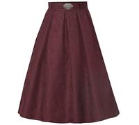 Marjo Trachtenrock Marquartstein 70cm Länge | Midi-Rock aus Jacquad | elegant Abendmode (DE/NL/SE/PL, Numerisch, 34, Regular, Regular, weinrot)
