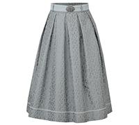 Marjo Trachtenrock Windberg 70cm Olive | Midi-Rock aus Jacquard mit Leo-Muster | elegant Abendmode (DE/NL/SE/PL, Numerisch, 40, Regular, Regular, Gletscher)