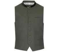 MarJo Trachtenweste Wattendorf Jacquard | Weste für Herren | Gilet Trachten (DE/NL/SE/PL, Numerisch, 56, Regular, Regular, oliv)