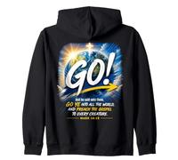 Mark 16:15 Go Into All The World and Preach The Gospel Kapuzenjacke