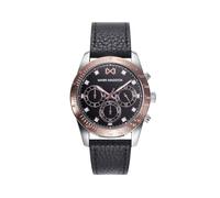 Mark Maddox Analoge Herrenuhr Quarz mit Armband aus Edelstahl HC0125-17, Schwarz, Band