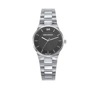 Mark Maddox MM1031-57 Damen-Armbanduhr, analog, drei Zeiger, 31 mm, Gehäuse und Armband aus Stahl, schwarzes Zifferblatt, WR 50 m