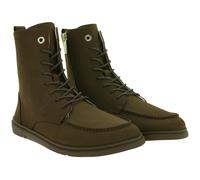 markante GROUNDIES Barfußschuhe Adelaide Damen Echtleder Stiefelette mit TrueSense Sohle GND-110280-34 Braun 36