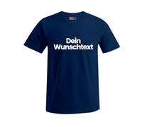 Marken T-Shirt mit Wunschtext - Navy M - Sprüche indivduell auf das T-Shirt drucken Lassen | Personalisierter Textildruck