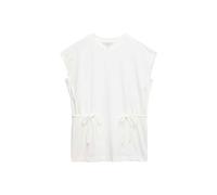 Marks & Spencer Extragroßes T-Shirt Aus Reiner Baumwolle Mit Waffelstruktur Damen Sanftes Weiss UK 8 (EU 36)
