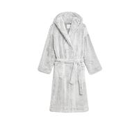Marks & Spencer Fleece-Morgenmantel Mit Kapuze Damen Grau Xs