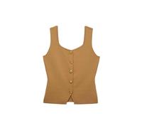 Marks & Spencer Weste Slim Fit Dunkles Sand XL