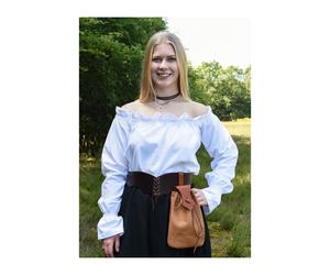 Markt-Mittelalter Bluse oder Piratenbluse Carmen Weiß