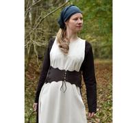 Markt-Mittelalter Mieder-Gürtel geschnürt aus Leder braun Größe XL