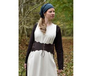 Markt-Mittelalter Mieder-Gürtel geschnürt aus Leder braun Größe XXL