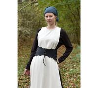 Markt-Mittelalter Mieder-Gürtel geschnürt aus Leder schwarz Größe XL