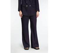 Marlene-Hose aus Viskosemix mit Piqué-Struktur blau 46/REG