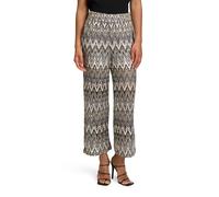 Marlene-Hose BETTY BARCLAY "Damen mit hohem Bund", Damen, Gr. 48, Normalgrößen, schwarz-weiß (weiß, schwarz), Obermaterial: 100% Polyester; Futter: 100% Polyester, relaxed fit 3/4-Länge, Hosen, Materi