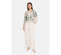 Marlene-Hose BETTY BARCLAY "Damen unifarben", Damen, Gr. 40, Normalgrößen, beige (grau beige), Obermaterial: 89% Viskose, 11% Polyamid, relaxed fit lang, Hosen (76475319-40) grau beige