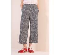 Marlene-Hose CECIL, Damen, Gr. XL, Länge 24, grau (volcanic grau), Stoff, 95% Viskose, 5% Elasthan, bedruckt, weit knöchelfrei, Hosen, im Loose Fit (49820009-XL) volcanic grau