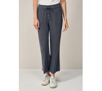 Marlene-Hose CECIL, Damen, Gr. XXL, Länge 26, grau (volcanic grau), Stoff, 100% Viskose, unifarben, loose fit 7/8-Länge, Hosen, High Waist (20581941-XXL) volcanic grau
