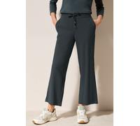 Marlene-Hose CECIL, Damen, Gr. XXL, Länge 26, grün (slate khaki), Stoff, 55% Polyester, 44% Viskose, 1% Elasthan, unifarben, weit knöchelfrei, Hosen, High Waist (84043610-XXL) slate khaki