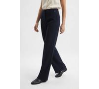 Marlene-Hose CINQUE "CISILASSO", Damen, Gr. 38, N-Gr, blau (dunkelblau), Web, Obermaterial: 52% Polyester, 21% Polyamid, 17% Viskose, 10% Elasthan, unifarben, bequem lang, Hosen, elastischer Bund, hoh