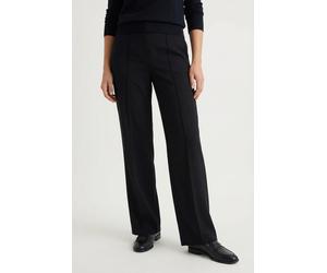 Marlene-Hose CINQUE "CISILASSO", Damen, Gr. 40, N-Gr, schwarz, Web, Obermaterial: 52% Polyester, 21% Polyamid, 17% Viskose, 10% Elasthan, unifarben, bequem lang, Hosen, elastischer Bund, hohe Leibhöhe
