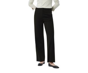 Marlene-Hose COMMA, Damen, Gr. 38, N-Gr, schwarz, Web, Obermaterial: 48% Polyamid, 42% Viskose, 10% Elasthan, unifarben, relaxed fit knöchellang, Hosen, mit Taschen (54325945-38) schwarz