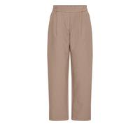 Marlene-Hose FRANSA "Damen Anzug FRABIGAIL", Damen, Gr. 42, N-Gr, beige (desert taupe melange), Obermaterial: 60% Polyester PES. 35% Viskose CV. 5% Elasthan EL., Hosen (16832426-42) desert taupe melan