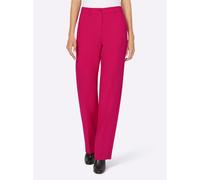 Marlene-Hose HEINE, Damen, Gr. 34, Normalgrößen, pink, 76% Polyester, 18% Viskose, 6% Elasthan, unifarben, lang, Hosen (18538604-34) pink