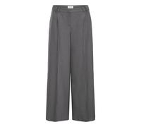 Marlene-Hose ICHI "Damen Anzug IHLEXI", Damen, Gr. 40, N-Gr, grau (gray pinstripe melange), Obermaterial: 90% Polyester PES. 10% Elasthan EL., Hosen (51434567-40) gray pinstripe melange