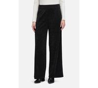 Marlene-Hose BETTY BARCLAY "Damen Marlene-Hose im Glitzer-Look", Damen, Gr. 42, Normalgrößen, schwarz, Obermaterial: 90% Polyester, 5% Polyester metallisiert, 5% Elasthan., relaxed fit lang, Hosen (15